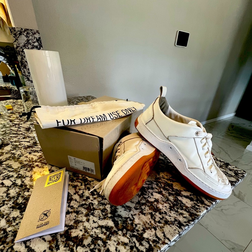 Golden Goose Men’s YEAH Optical White with Gum Sole EU 43 (US 10)